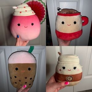 Squishmallow Drink Bundle of 4 (Bernice, Renne, Cinnamon, Marshina)